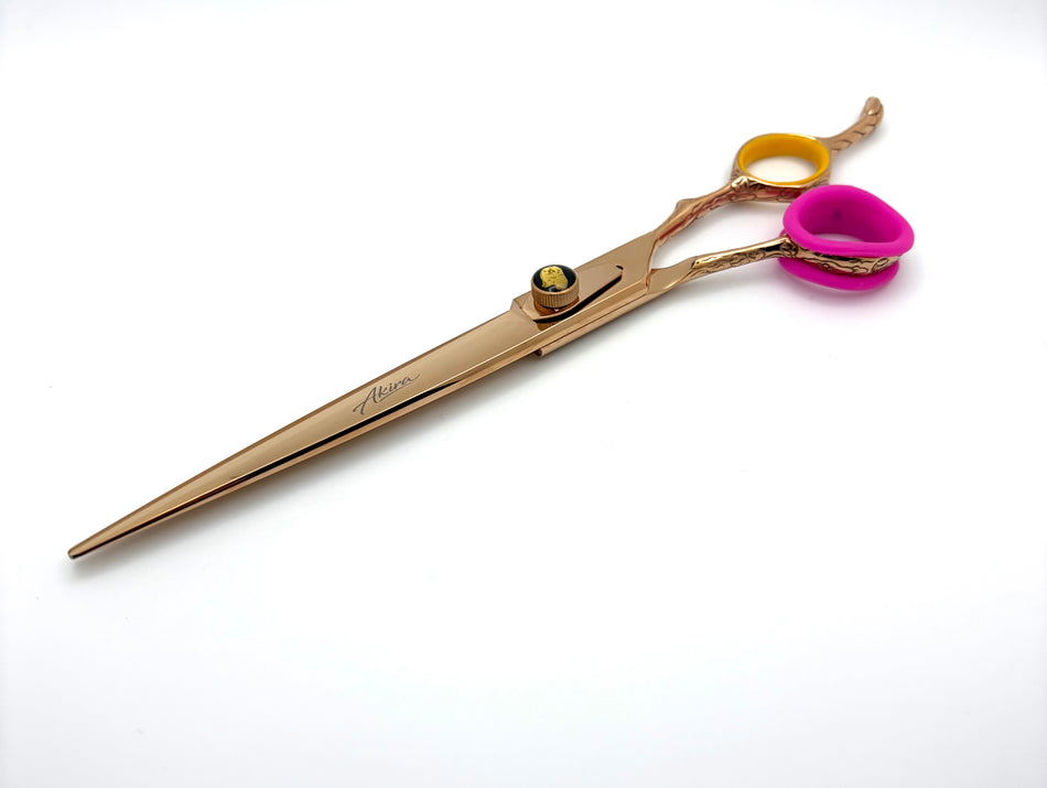 Akira Gold 7.5" Straight with Serrated Edge - Right Handed