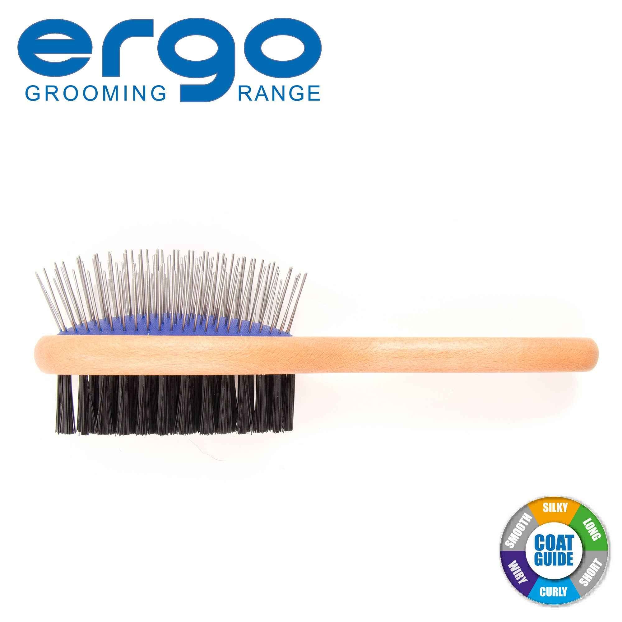 Ergo Wooden Handle Double Sided Brush