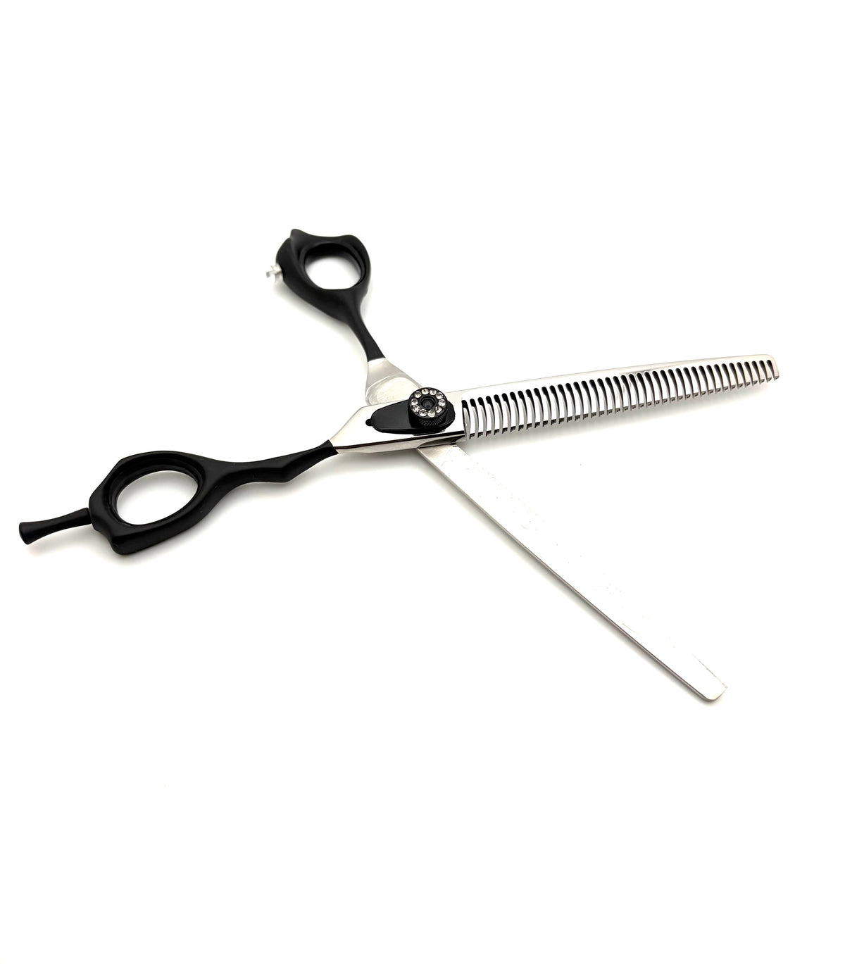 Akira Hana Black Thinner Dog Grooming Scissors 7.0" (40T) - Right Handed - Yorkshire Sharpening