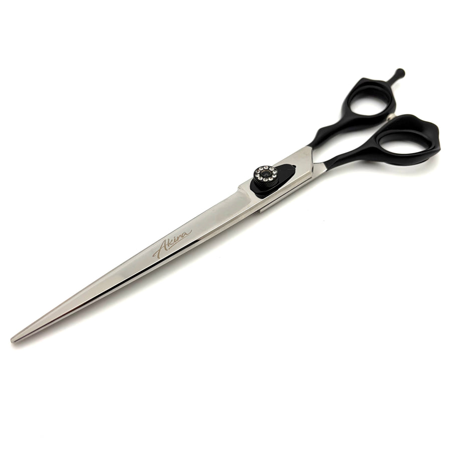 Akira Hana Black 7.5" Straight Scissors - Right Handed
