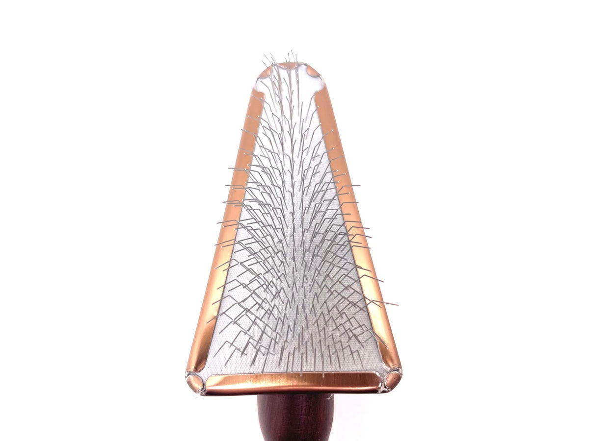 Akira Copper Collection Triangular Slicker Brush for detailed grooming