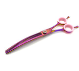 Akira Curved Chunker 7.25" Dog Grooming Scissors - Right Handed