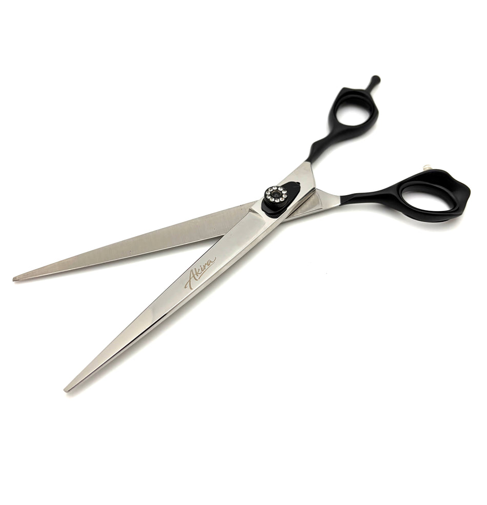 Akira Hana Black 7.5" Straight Scissors - Right Handed