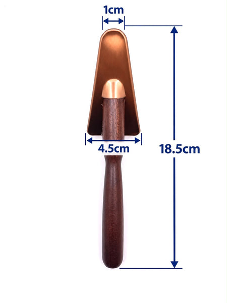 Akira Copper Collection Triangular Slicker Brush for paws, face and hard-to-reach areas
