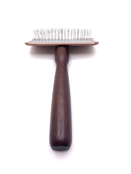 Akira Copper Collection Small Slicker Brush wooden handle and copper brush head