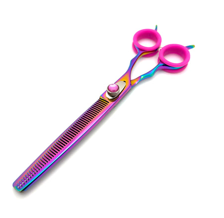 Akira Rainbow Dog Grooming Scissor Set 7.5" - Right Handed - Yorkshire Sharpening