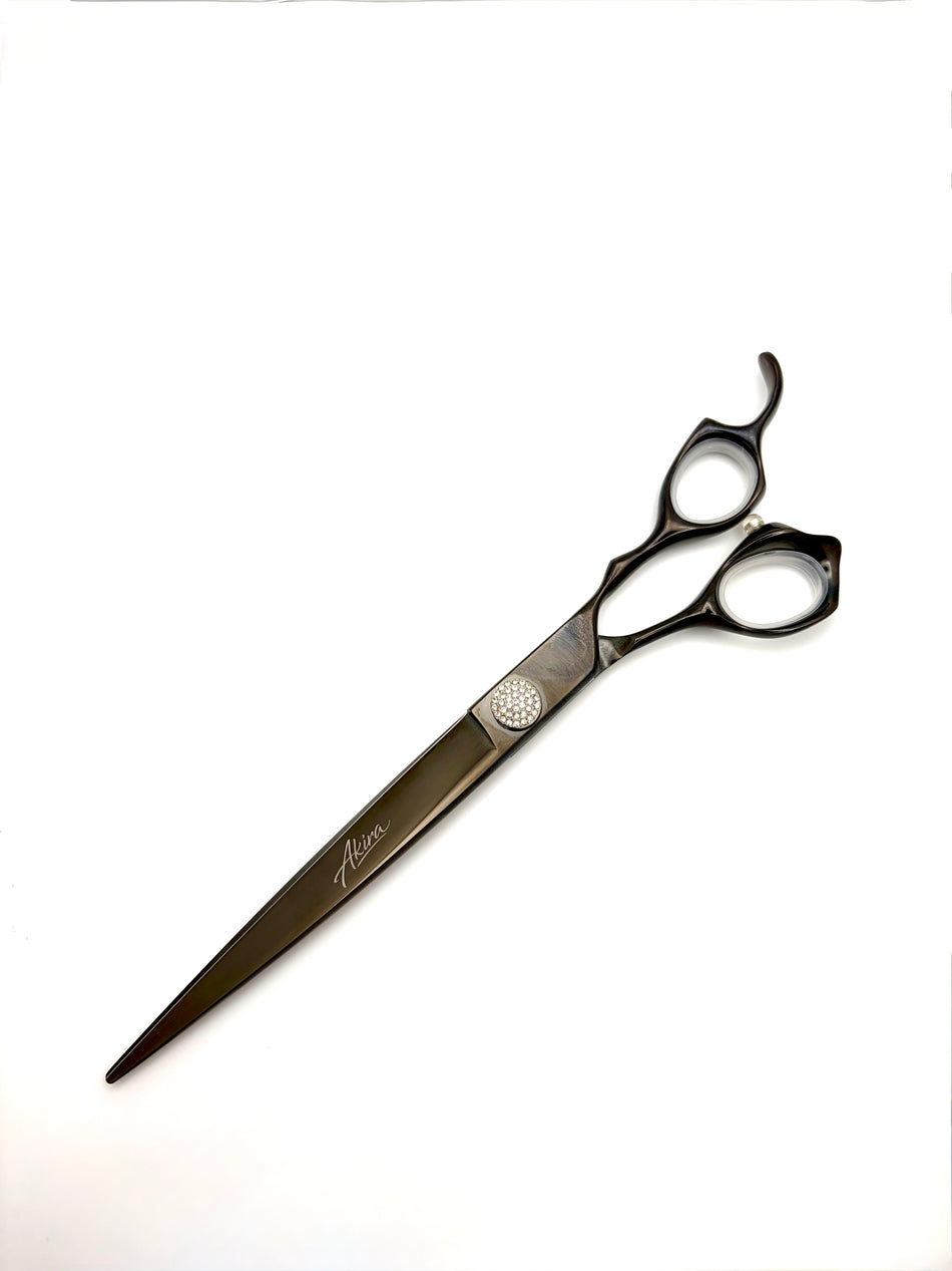 Akira Dark Knight 8" 3 Scissor Set - Straight, Curved, Chunker - Right Handed