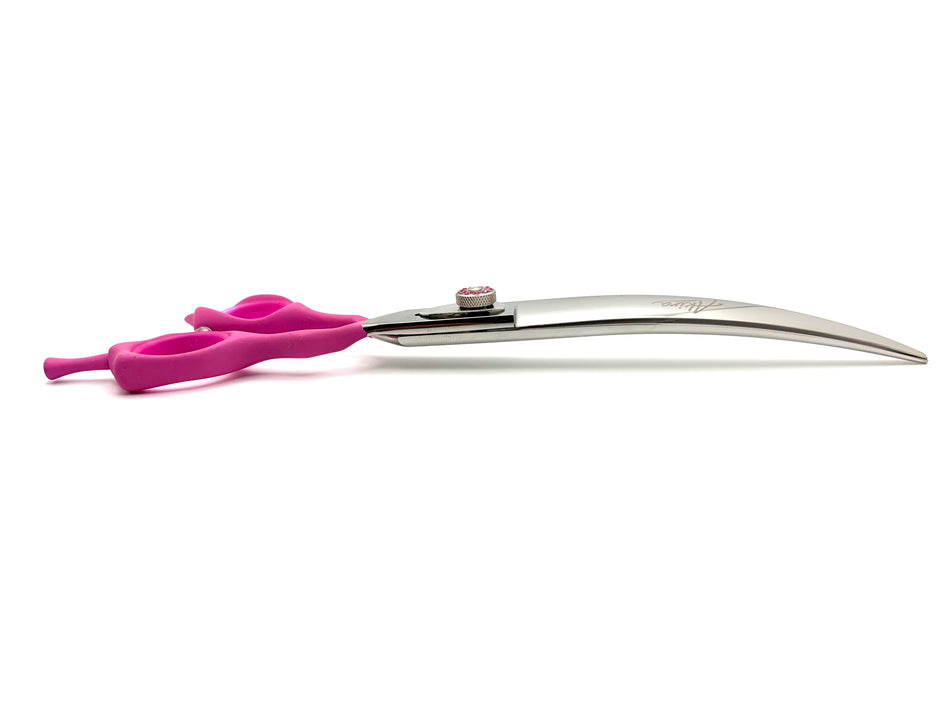 Akira Hana Pink 8" Curved Scissors - Right Handed