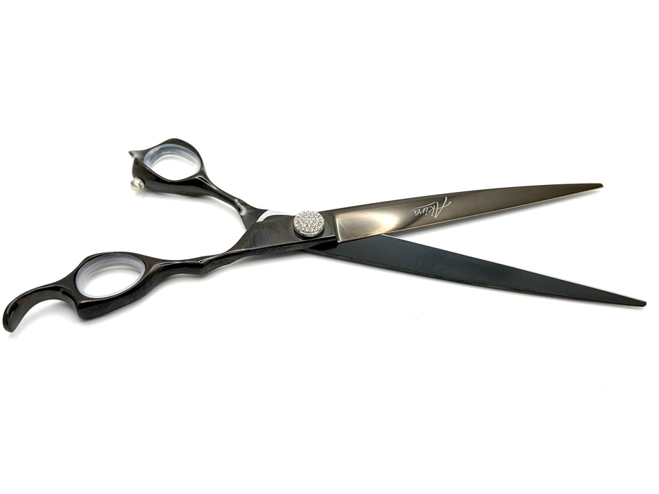 Akira Dark Knight 8" Straight Scissors - Right Handed