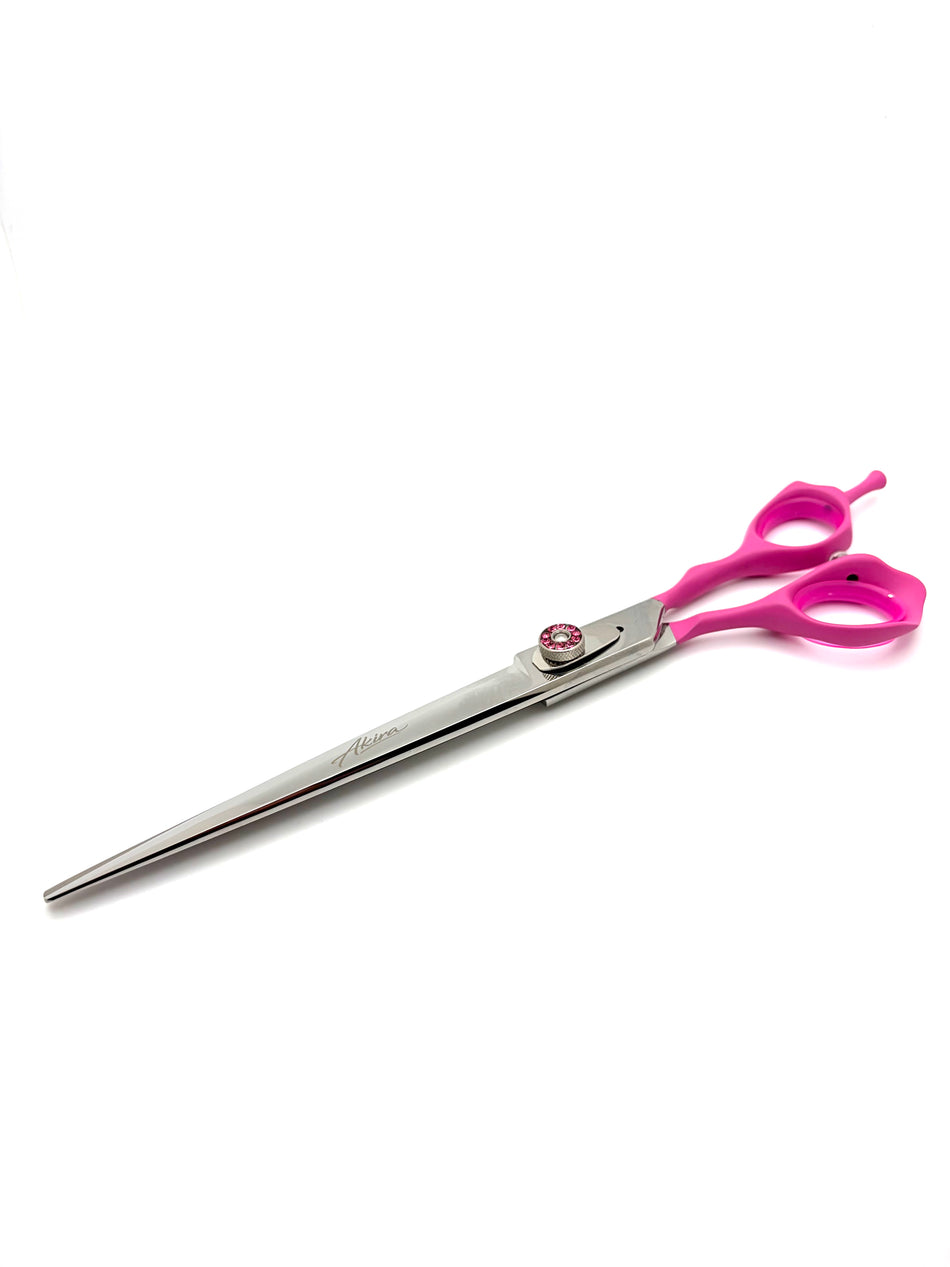 Akira Hana Pink 8" Straight Scissors - Right Handed