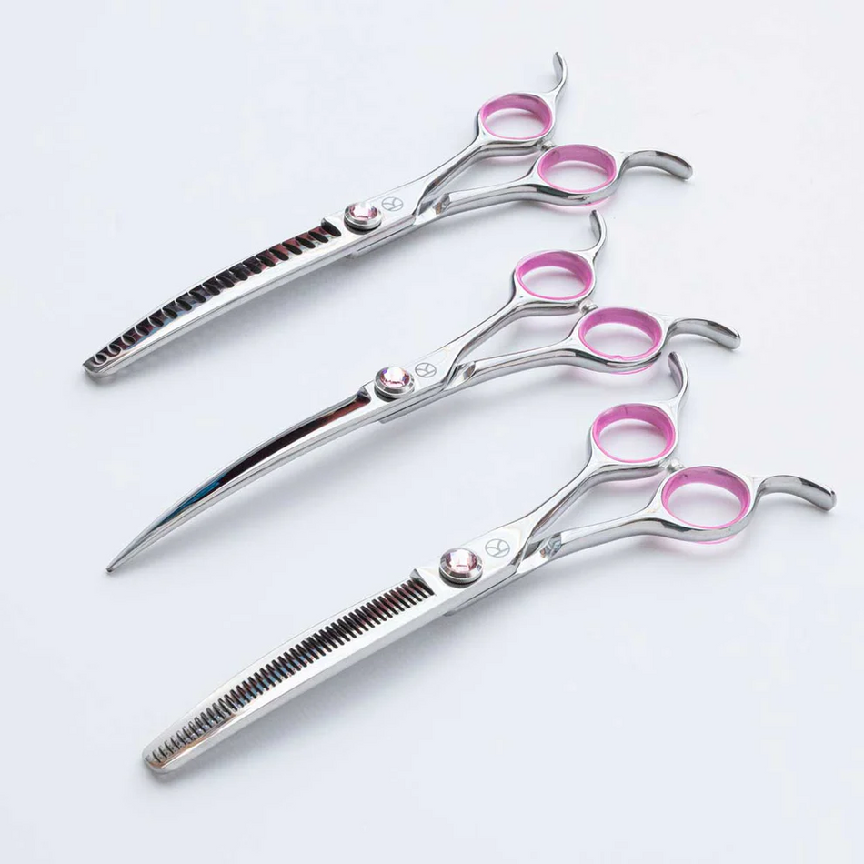 Kanpeki Pink Curved 6.5" Scissor Set