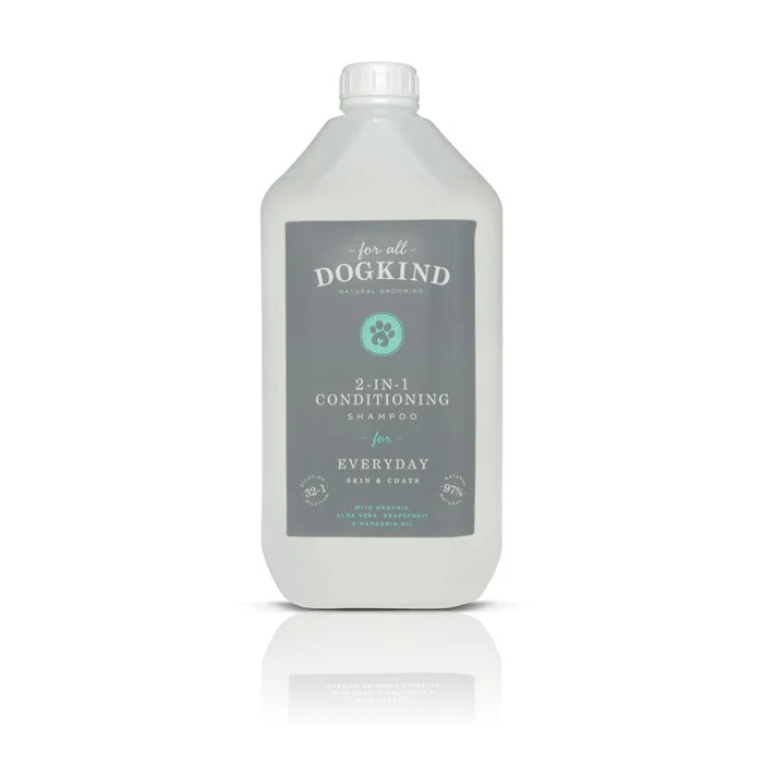 For All DogKind 2-in-1 Conditioning Shampoo for Everyday Skin & Coats – 5 litre bottle