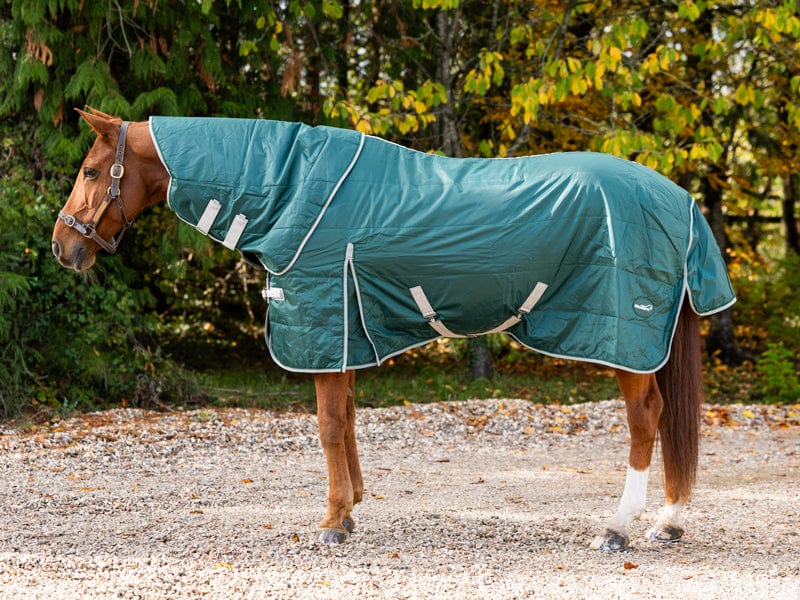 100g Stable Rug With Detachable Neck - Hunter Green